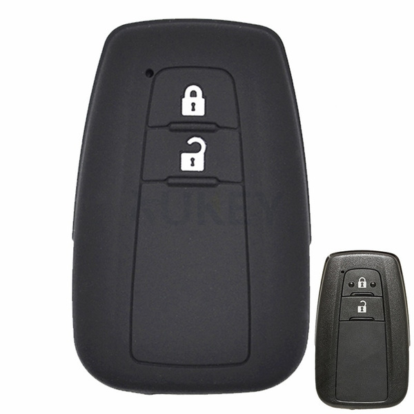 Silicone Key Case Cover For Toyota Land Cruiser Camry Prius RAV4 Remote Fob