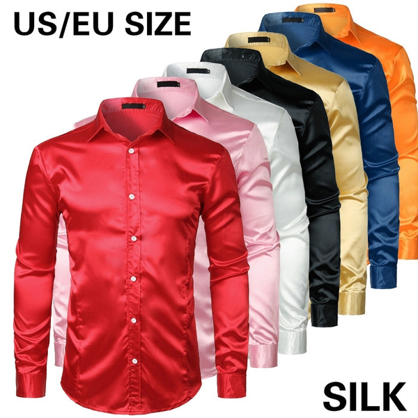 Black and gold silk best sale shirt mens