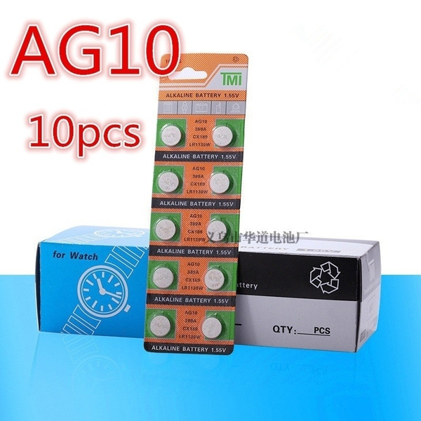 10pcs/pack AG10 LR1130 389 SR1130 Button Batteries 189 LR54 Cell