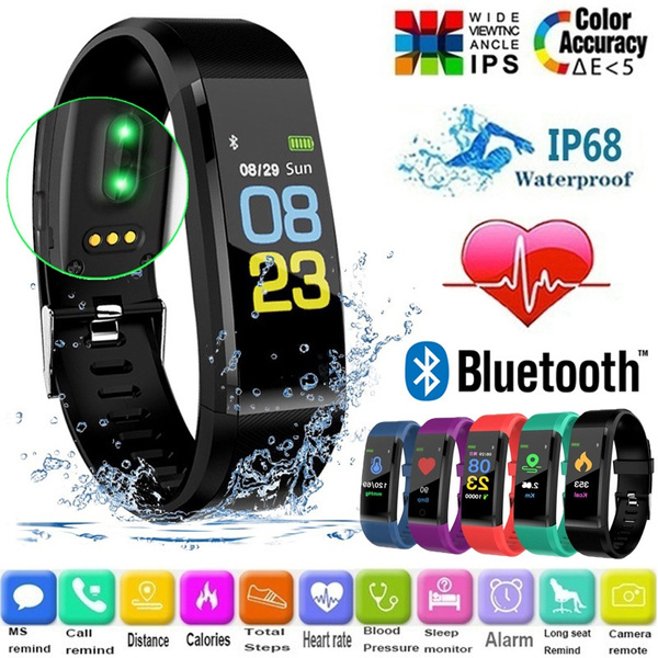 Colorful Screen Smart Watch Heart Rate Blood Pressure Monitor