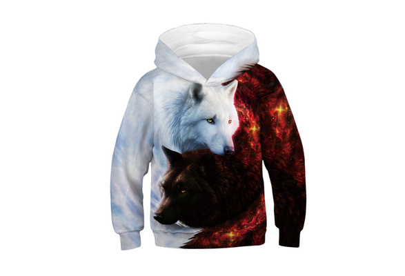 boys wolf hoodie