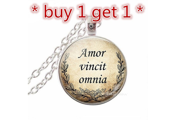 Amor vincit clearance omnia necklace