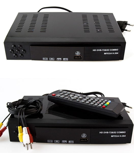COMBO TV + decodeur tv mp4 DVB-T2 HD TV Tuner DVB-C Combo