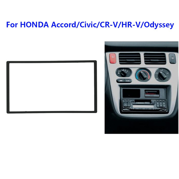 Double 2 DIN Car Radio Fascia Radio Stereo Panel Frame for Honda Civic