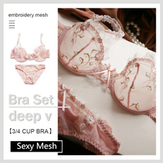 pink, bikini set, women underwear, bra set