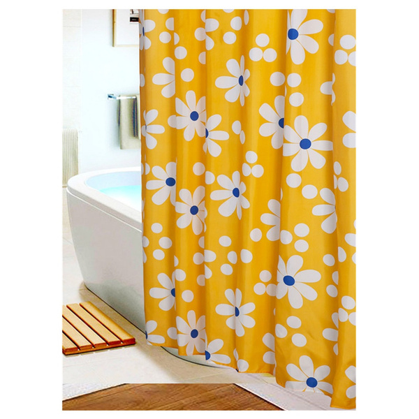 Sun Flower Big Large Size Waterproof, What Is The Largest Size Shower Curtain