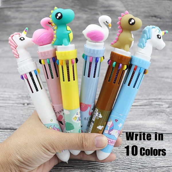 Multicolored Ballpoint Pen 10 Colors