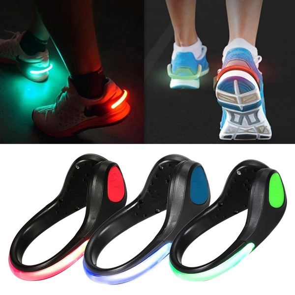 New Sport LED Flashing Safety Shoe Light Clip Night Runner Joggers Walkers Biker 