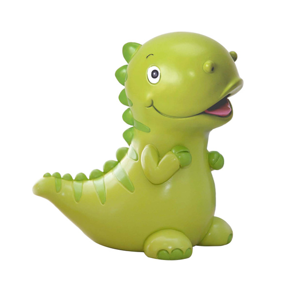 plastic dinosaur money box