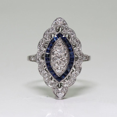 Antique, Sterling, DIAMOND, 925 sterling silver