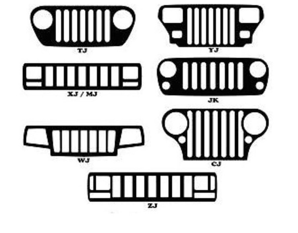 Jeep grill outlet sticker