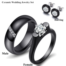 Couple Rings, Engagement, wedding ring, Stud Earring