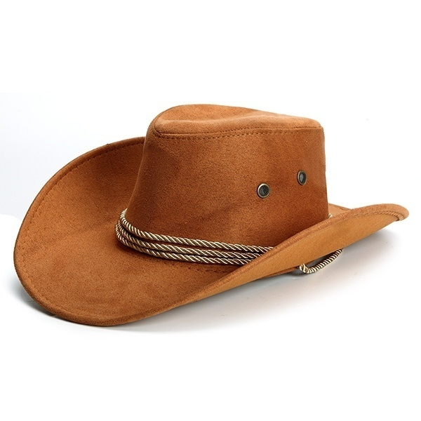 New Cowboy Cap Suede Look Wild West 