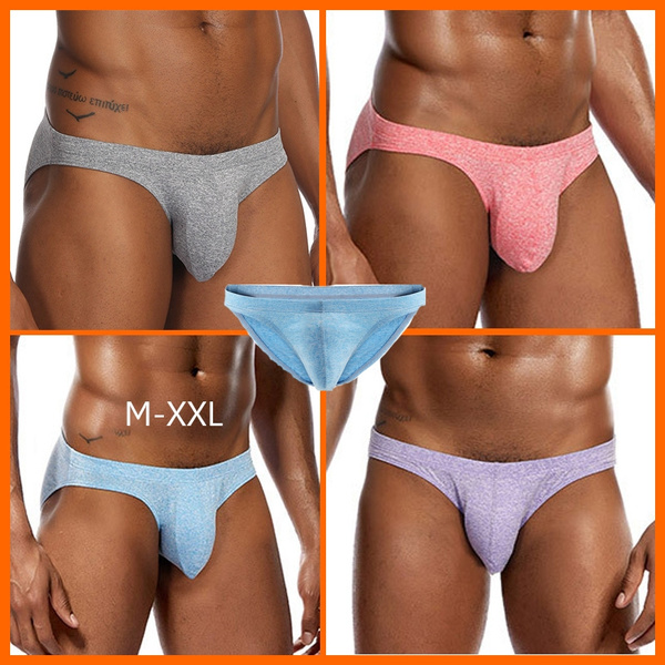 New Cotton Underpants Fabric Cuecas Gay Men Pouch Underwear Sexy