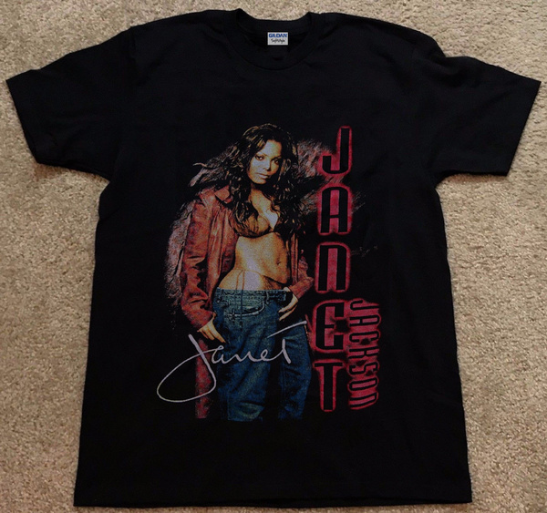 Vintage Janet Jackson All for You Concert Men's T-shirt Hip Hop