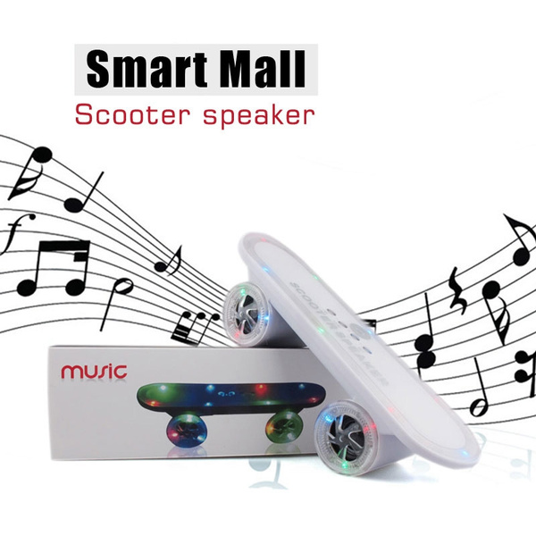 Skateboard Bluetooth Wireless scooter Audio Mini Portable Speakers with Led Light Super Bass | Wish