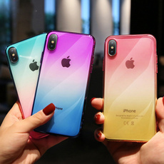 Gradient Double Color Ultra-thin Silicone Soft IPhone Case For Iphone X XS Max XR 6 6S 7 8 Plus SE Back Cover Cases Covers Iphone10 Shells Apple Phones Accessories Gifts