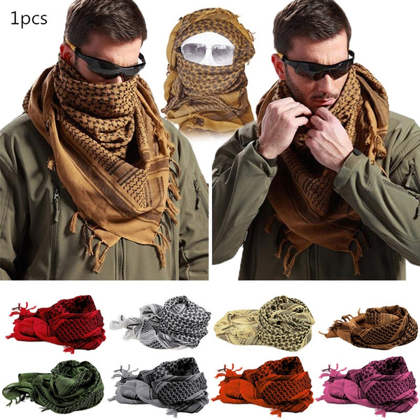 Winter Warm Unisex Fashion Lightweight Military Men Scarves Arab Tactical  Desert Army KeffIyeh Scarf