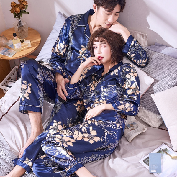 Silk night best sale suit men