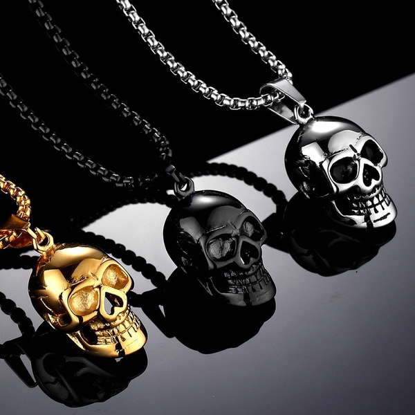 Halloween Jewelry Skull Link Chain 