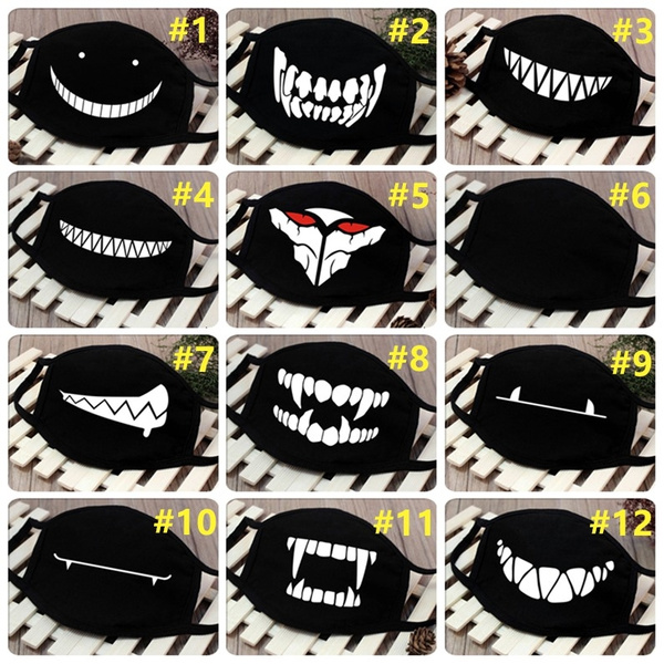 12 Style Teeth Face Mask Scary Mouth Muffle for Women/Men/Kids (Suitable for All Season) | Wish