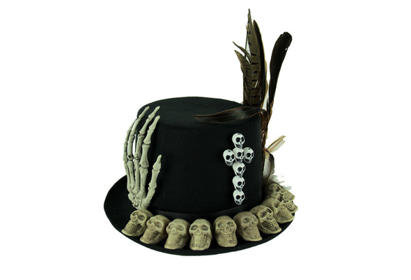 Papa Legba Voodoo Priest Bone Covered 