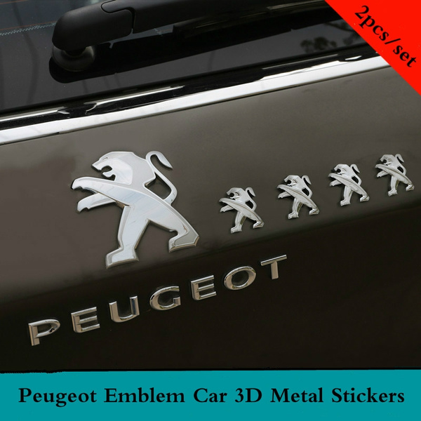 GT Car Sticker Metal Emblem decal Badge for Peugeot GT RCZ 508 3008 5008 Forte Optima Picanto Sorento Megane Color Name : White
