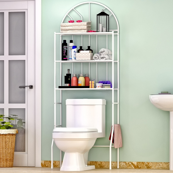 3 Tier Metal Over The Toilet Shelf Space Saver Organizer For Bathroom Rack Shelves Wish