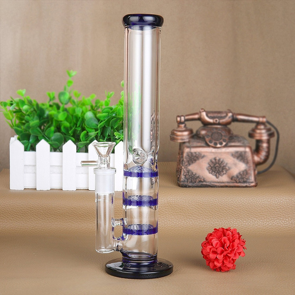 Water Filter Smoking Pipe Oil Rigs Straight Pipes Three Layers