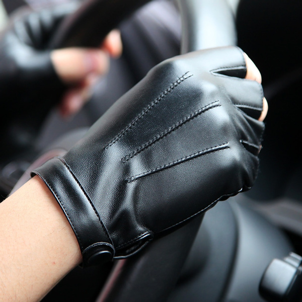 Leather hand best sale gloves for bikers