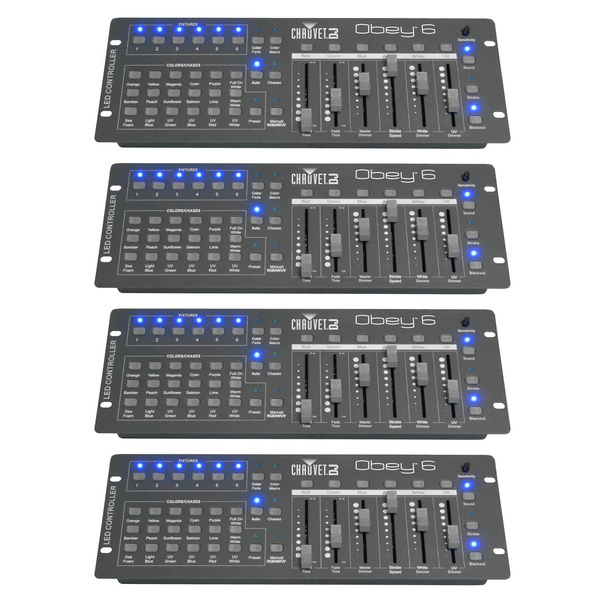 Chauvet 6Channel DMX Universal DJ Lighting Controller Up To 6 Fixtures