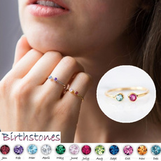 Gifts For Her, dualbirthstonering, Birthday Gift, couplesring
