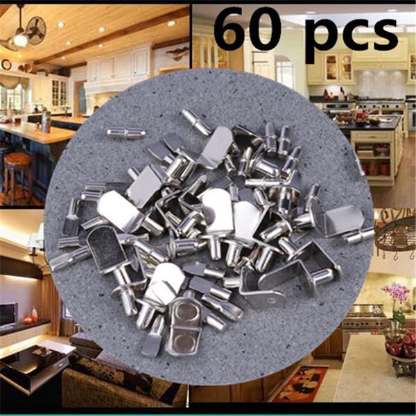 60 Pcs Shelf Bracket Pegs Bracket Style Shelf Pins Support Shelf Support For Furniture Closet Shelf Wardrobe Bracket Cabinet Wish