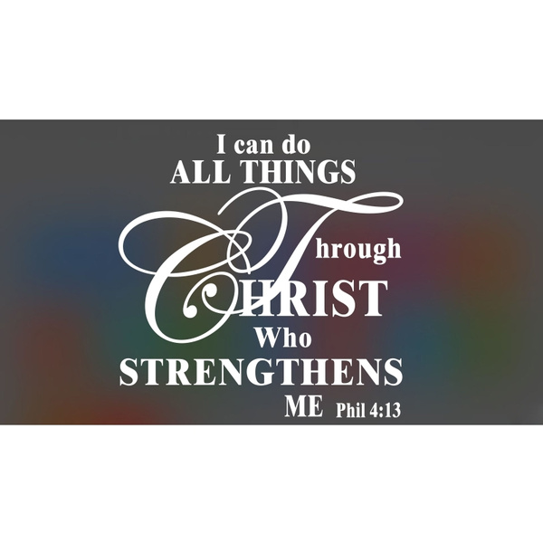 Christian Bible Quote Vinyl Decal Sticker Car Window Wall Bumper Bible
