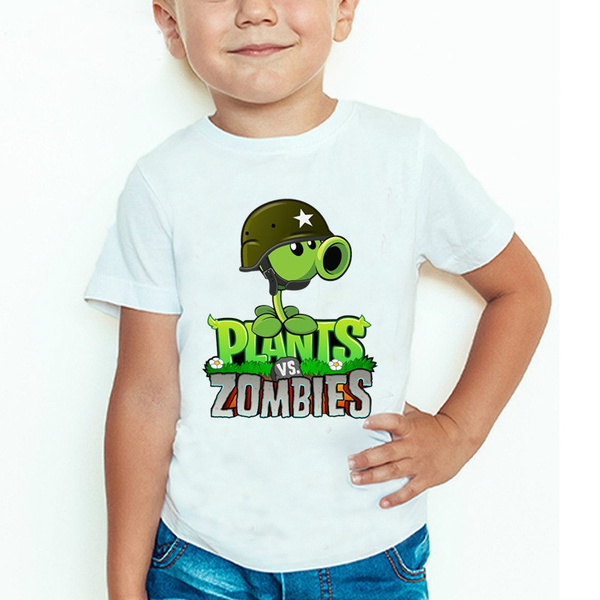 Age 2-6 Kids Toddler Plants Vs Zombies Little Boy/'s Girl/'s Fashion T Shirts