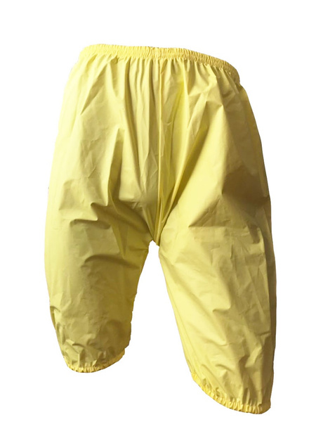 Adult pants urinary incontinence wear plastic bloomers color yellow ...