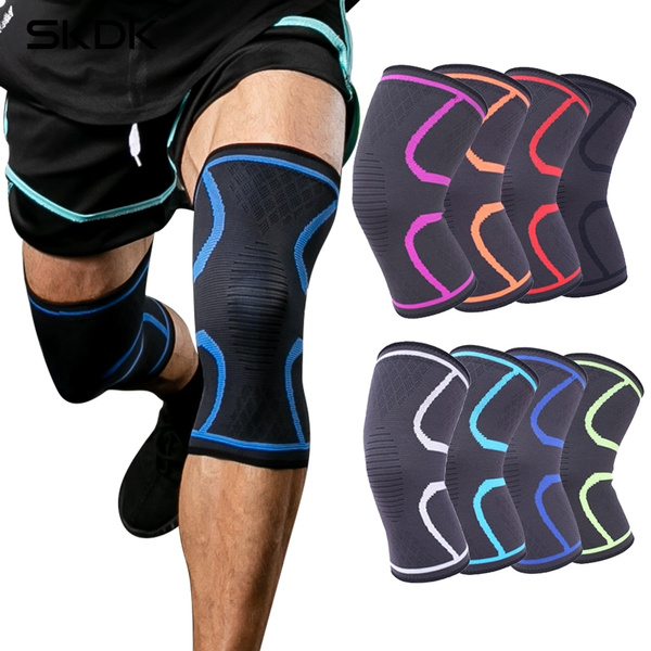 1PC Fitness Running Cycling Knee Support Braces Elastic Compression Knee Pad 