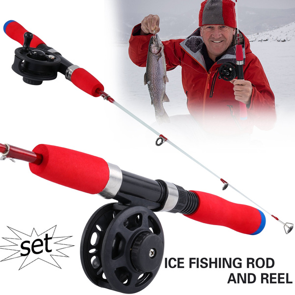 Ice Fishing Rod Set Winter Fishing Rod Lightweight Pocket Telescopic Mini  Fishing Pole Fishing Gear Fishing Tools