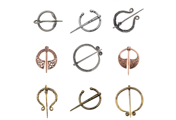 Ancient Norse Viking Brooch Pin Ethnic Shawl Coat Cloak Pins Badge Jewelry H Q