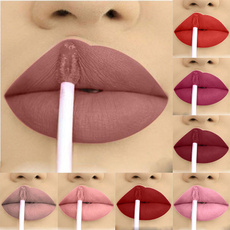 12 Colors Soft Matte Lip Cream Lip Gloss Red Velvet Waterproof Liquid Lipstick Lipgloss Matte Lips Makeup for Women and Girls