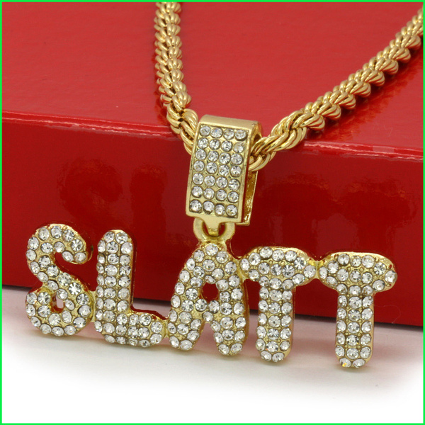 ICEDIAMOND 14K Iced Out Big Red Clock-Money Don't Sleep Excitation Pendant with 24''Rope Chain Necklace, Gold Plated Hip Hop Trend Cool Jewelry for