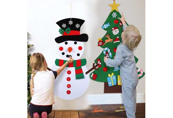 Your Christmas Countdown on X: Felt Snowman - Wall hanging Kit with  stick-on decorations ⛄️⛄️  ⛄️⛄️ #ChristmasOrnament # Snowman #Christmas #Kids  / X