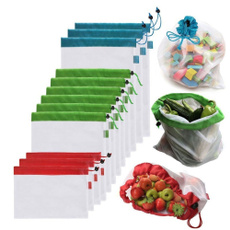 Reusable Grocery Shopping Fruit Vegetable Toys Storage Mesh Produce Bag