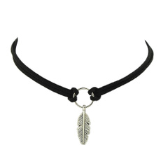 leatherchoker, Jewelry, leather, necklace for women