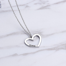 trendy necklace, Heart, Chain Necklace, Love