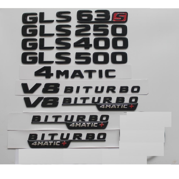 Gloss Black Rear Boot Star Badge for Mercedes GLS63 GLS350d GLS400d X166 2016-19
