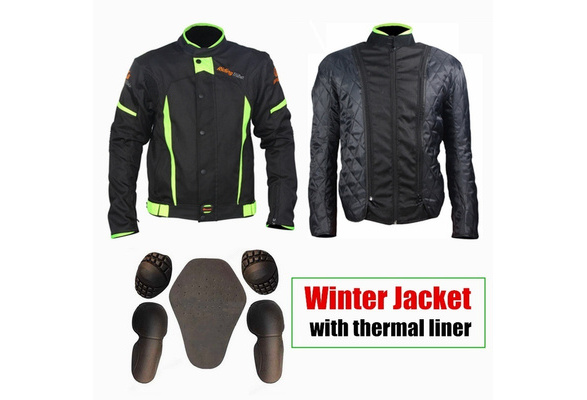 Thermal liner clearance for motorcycle jacket