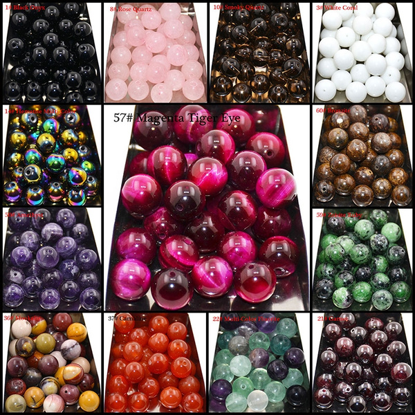 Wholesale Natural Gemstone Round Spacer Loose Beads 4MM 6MM 8MM 10MM 