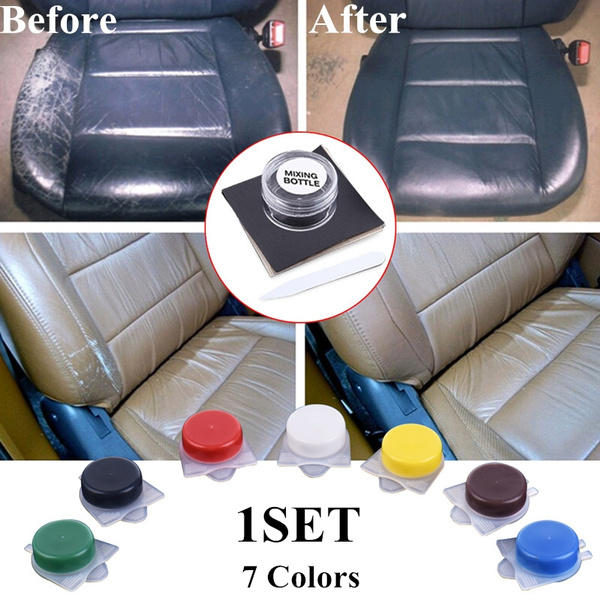 Purple Red Leather Paint Kit Auto Car Seat Sofa Coats Holes Scratch Cracks  Rips Liquid Leather Restoration Complementary Color