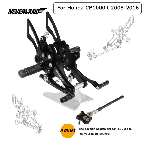 NEVERLAND CNC Aluminum Adjust Rearsets Footrests Bracket Foot Pegs